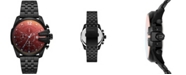 Diesel Men's Baby Chief Chronograph Black Stainless Steel Bracelet Watch 43mm